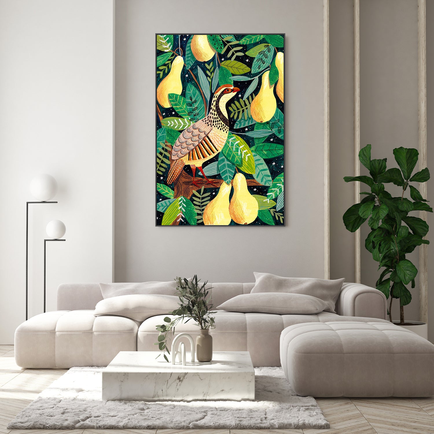 wall-art-print-canvas-poster-framed-Partridge in a pear tree-8