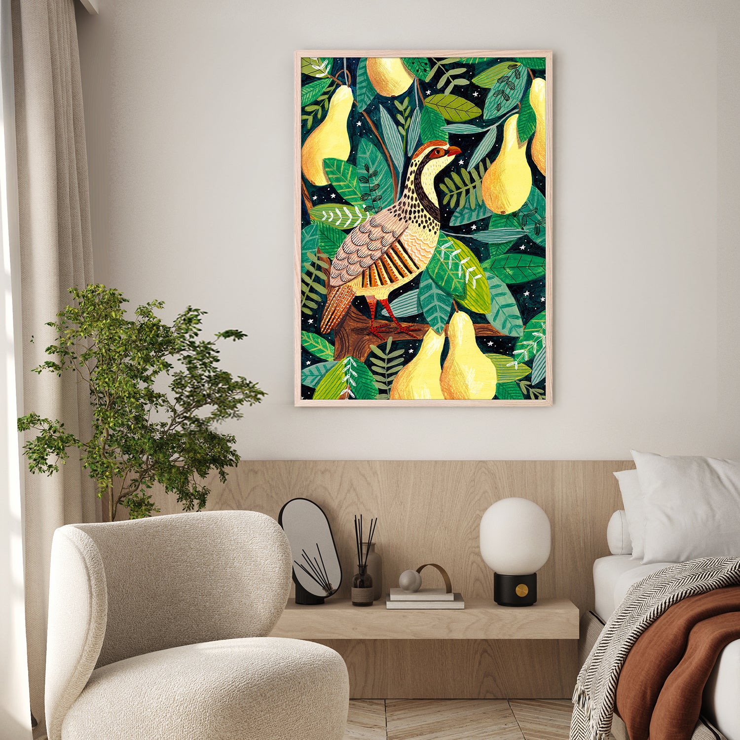 wall-art-print-canvas-poster-framed-Partridge in a pear tree-9
