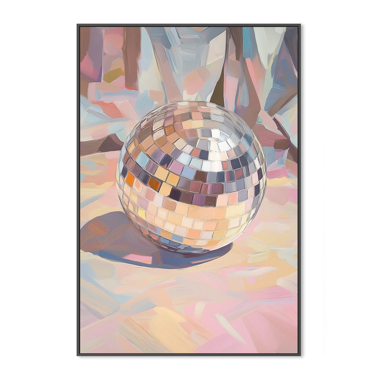 wall-art-print-canvas-poster-framed-Pastel Disco Ball , By Melloi Art Prints-3