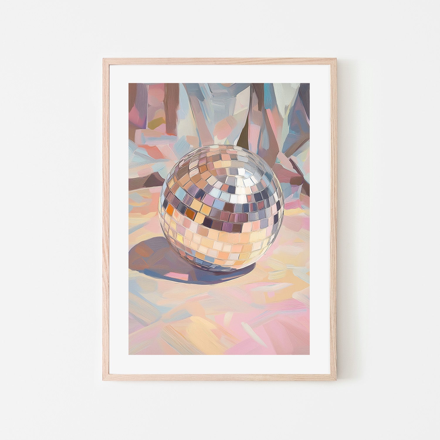 wall-art-print-canvas-poster-framed-Pastel Disco Ball , By Melloi Art Prints-6