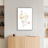 wall-art-print-canvas-poster-framed-Pastel Dragonfly Garden-GIOIA-WALL-ART