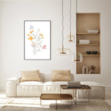 wall-art-print-canvas-poster-framed-Pastel Dragonfly Garden-GIOIA-WALL-ART