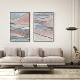 wall-art-print-canvas-poster-framed-Pastel Fragments, Style A & B, Set Of 2 , By Emily Wood-2