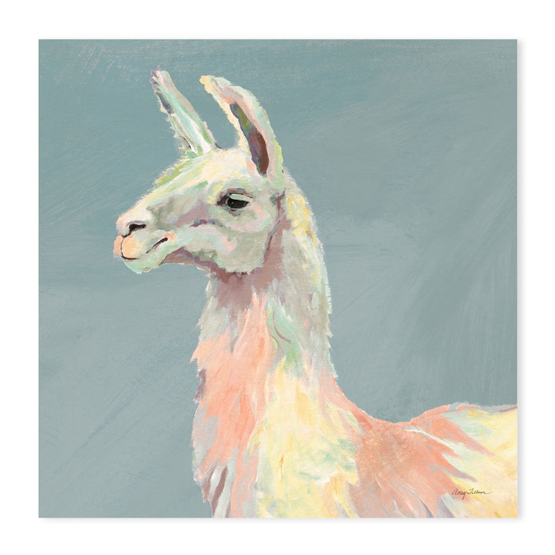 wall-art-print-canvas-poster-framed-Pastel Horse & Llama, Set Of 2 , By Avery Tilmon-GIOIA-WALL-ART