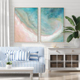 wall-art-print-canvas-poster-framed-Pastel Landscape, Style A & B, Set Of 2 , By Danhui Nai-GIOIA-WALL-ART