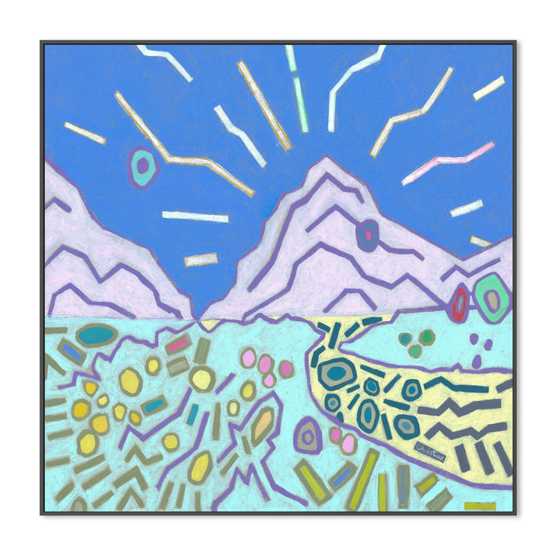 wall-art-print-canvas-poster-framed-Pastel Mountain , By Christian Quirino-3