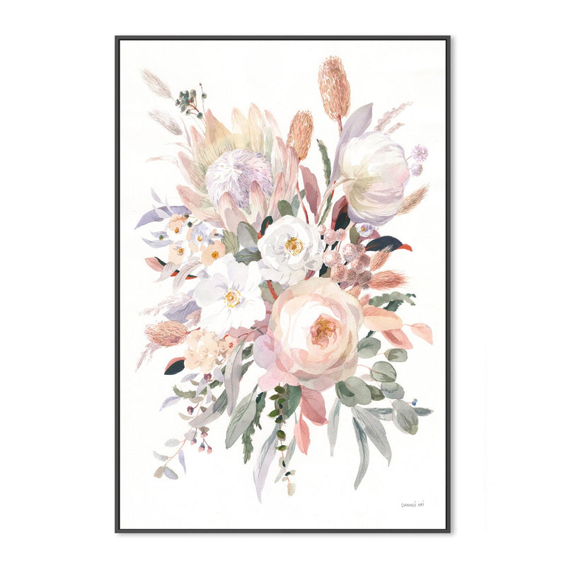 wall-art-print-canvas-poster-framed-Pastel Native Flowers , By Danhui Nai-GIOIA-WALL-ART
