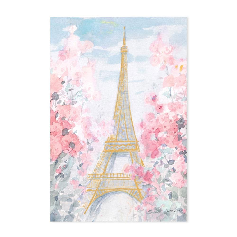 wall-art-print-canvas-poster-framed-Pastel Paris, Set of 3-by-Danhui Nai-Gioia Wall Art