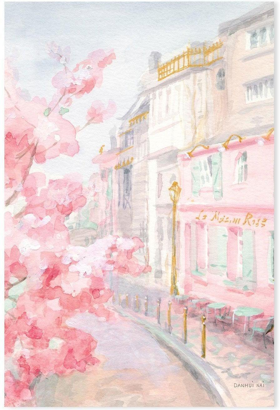 wall-art-print-canvas-poster-framed-Pastel Paris, Style E-by-Danhui Nai-Gioia Wall Art