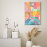 wall-art-print-canvas-poster-framed-Pastel Patchwork , By Belinda Stone-GIOIA-WALL-ART