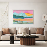 wall-art-print-canvas-poster-framed-Pastel Peaks , By Belinda Stone-GIOIA-WALL-ART