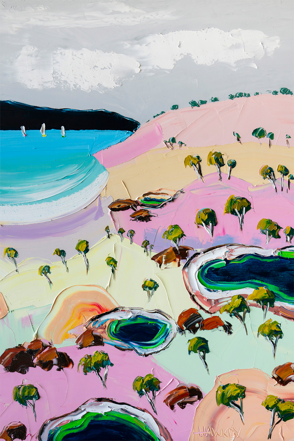 wall-art-print-canvas-poster-framed-Pastel Summer , By Angela Hawkey-1