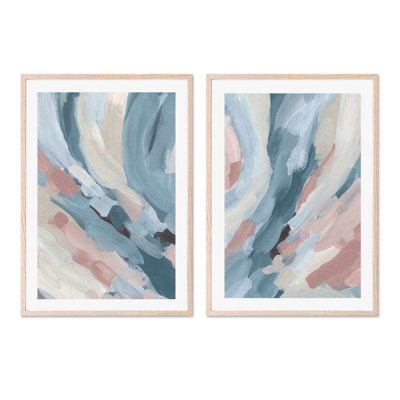 wall-art-print-canvas-poster-framed-Pastel Wash, Style A & B, Set Of 2 , By Emily Wood-6