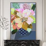 wall-art-print-canvas-poster-framed-Patchwork Daisies , By Leanne Daquino-GIOIA-WALL-ART