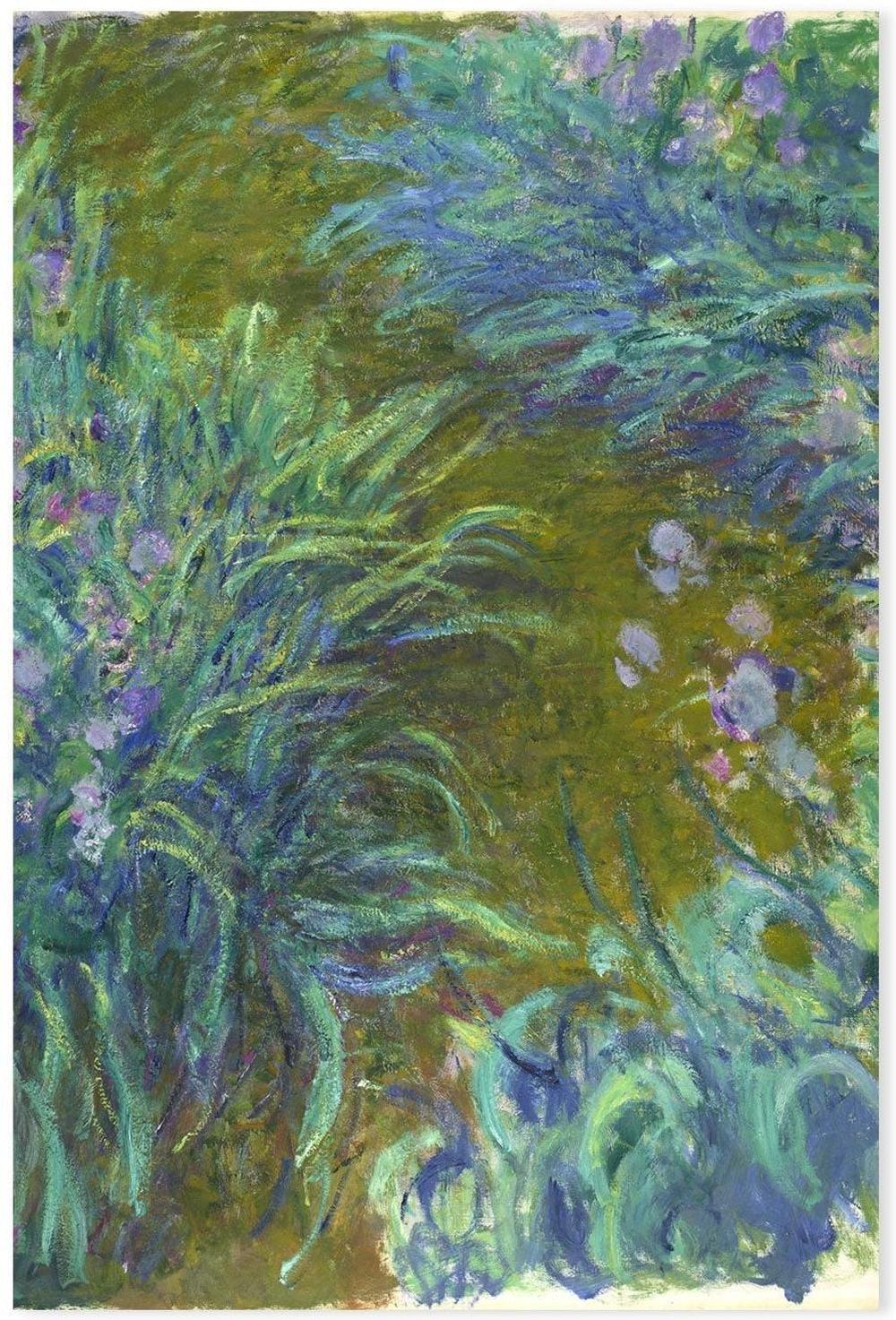 wall-art-print-canvas-poster-framed-Path through the Irises 02 1914 , By Monet-by-Gioia Wall Art-Gioia Wall Art