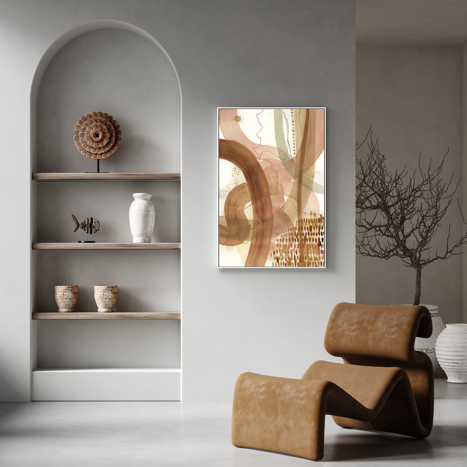 wall-art-print-canvas-poster-framed-Path to Happiness-by-Laura Horn-Gioia Wall Art
