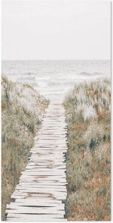 wall-art-print-canvas-poster-framed-Pathway To The Coast, Soft Tone-by-Gioia Wall Art-Gioia Wall Art