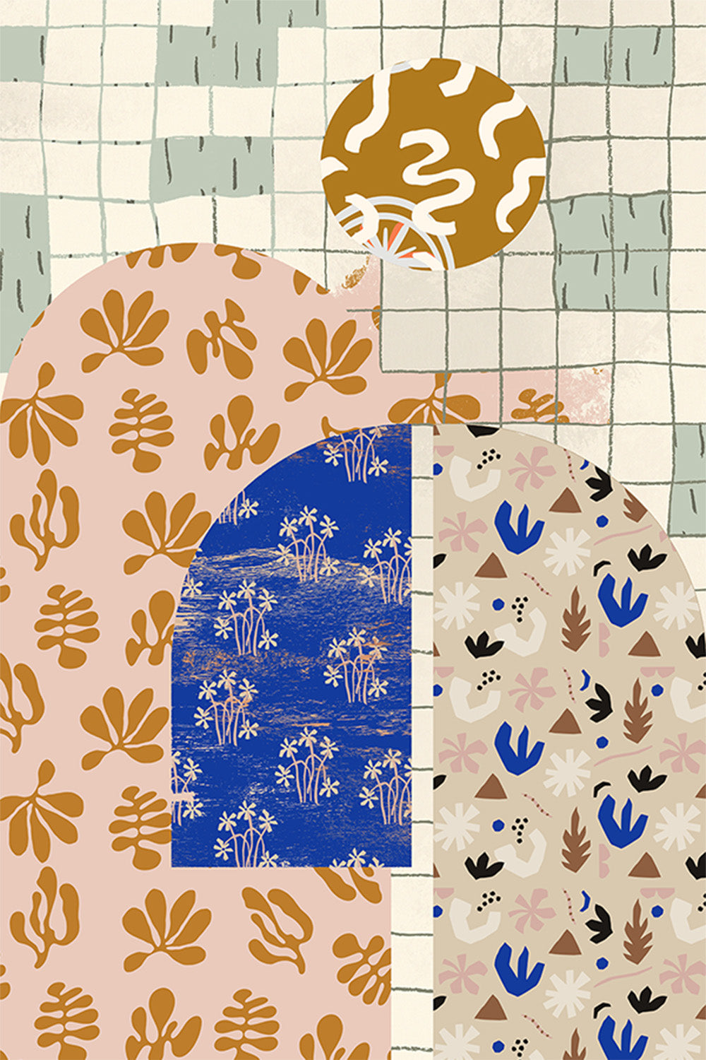 wall-art-print-canvas-poster-framed-Pattern Play, Style B-1