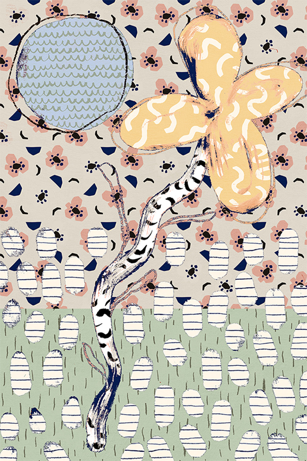 wall-art-print-canvas-poster-framed-Pattern Play, Style L-1