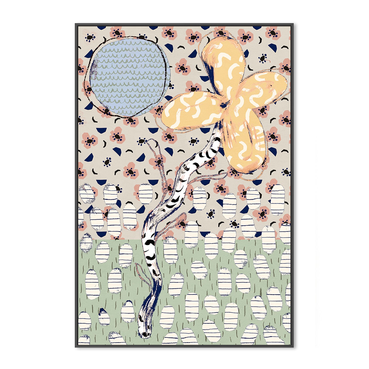 wall-art-print-canvas-poster-framed-Pattern Play, Style L-3