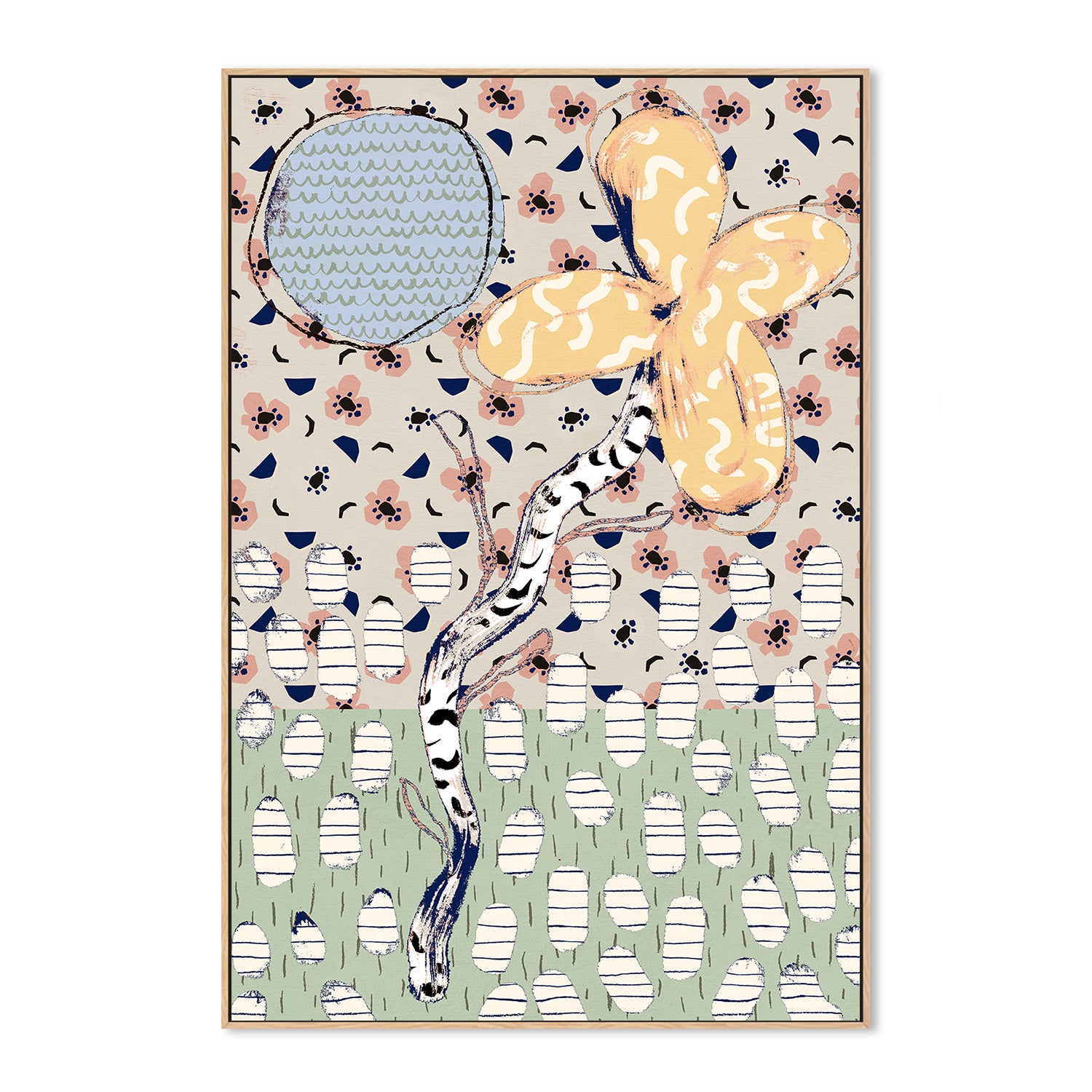 wall-art-print-canvas-poster-framed-Pattern Play, Style L-4