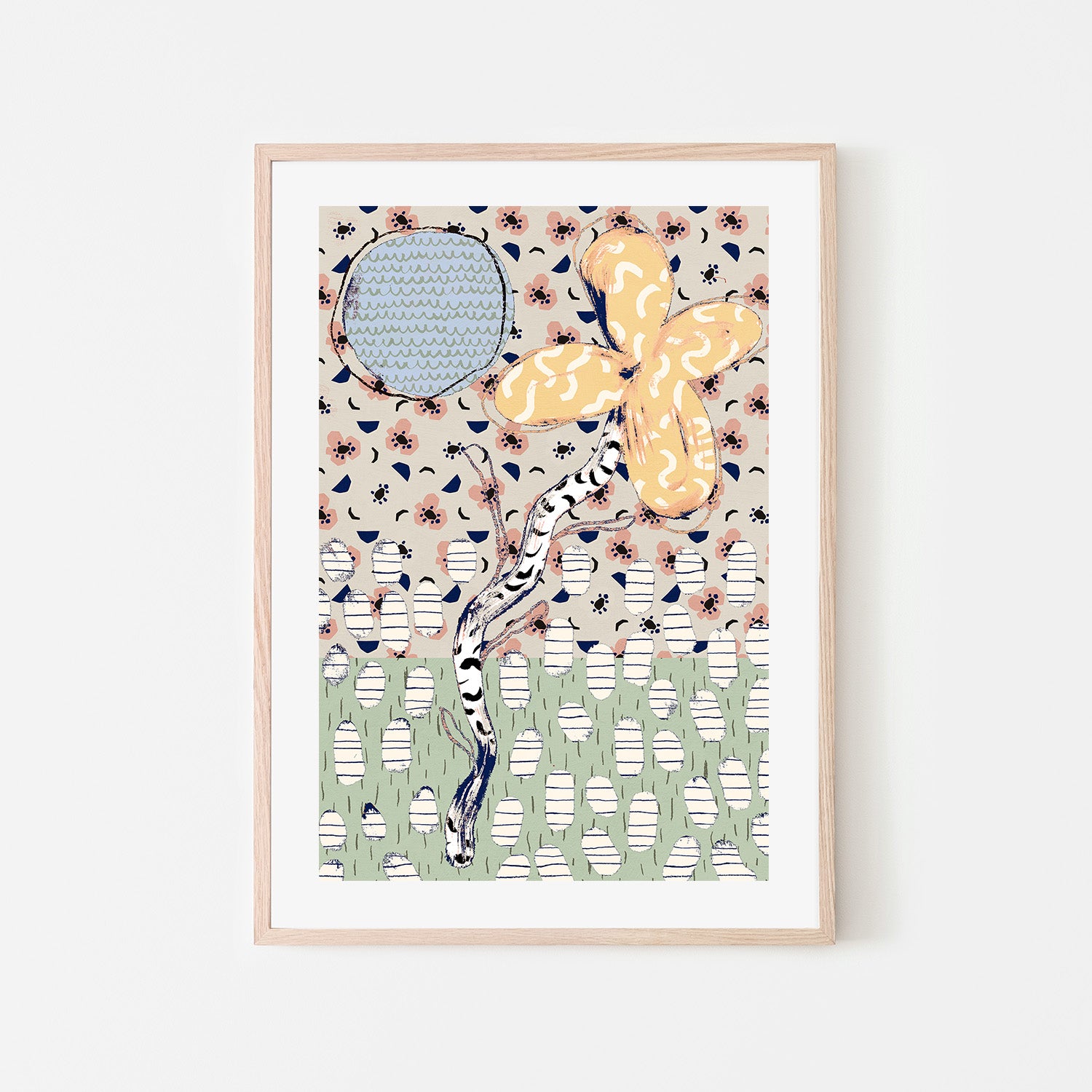 wall-art-print-canvas-poster-framed-Pattern Play, Style L-6