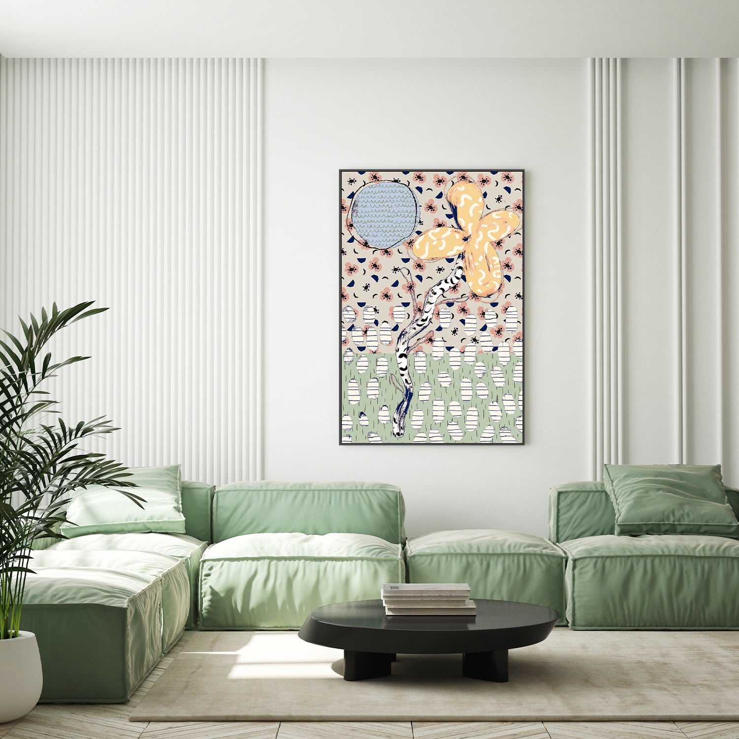 wall-art-print-canvas-poster-framed-Pattern Play, Style L-7