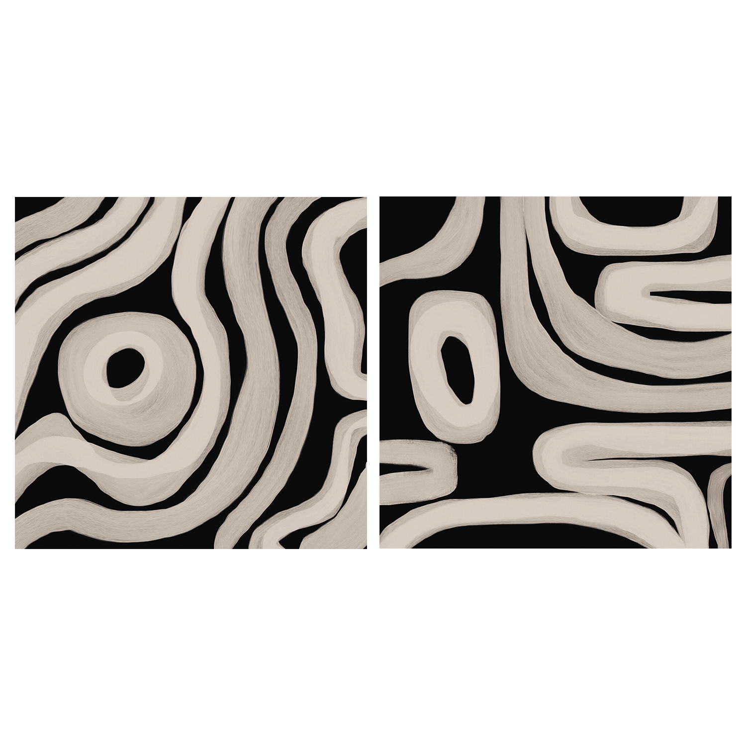 Patterns Of Movement, Style A & B, Set Of 2 , By Rohan Sharma,Wall Art