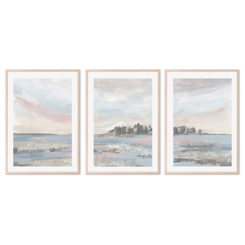 wall-art-print-canvas-poster-framed-Peaceful Day, Style A, B & C, Set Of 3 , By Emily Wood-6