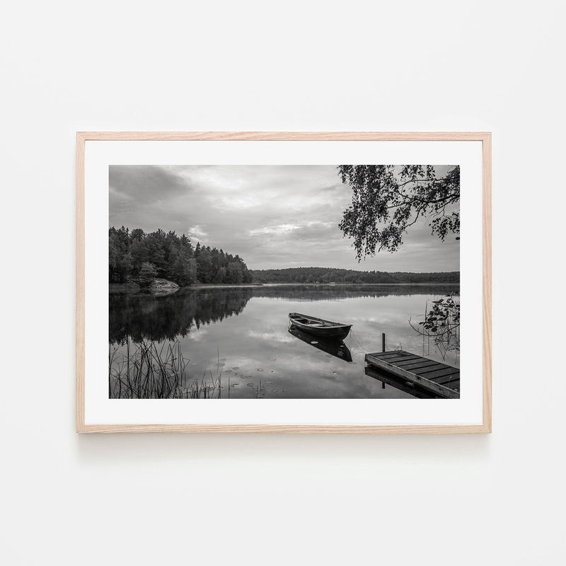 wall-art-print-canvas-poster-framed-Peaceful Lake , By Christian Lindsten-GIOIA-WALL-ART
