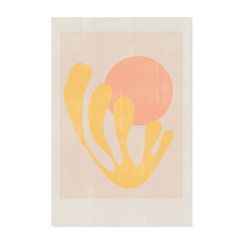 wall-art-print-canvas-poster-framed-Peach and Yellow Summer-GIOIA-WALL-ART