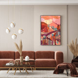 wall-art-print-canvas-poster-framed-Peach Plum Reverie , By Belinda Stone-GIOIA-WALL-ART