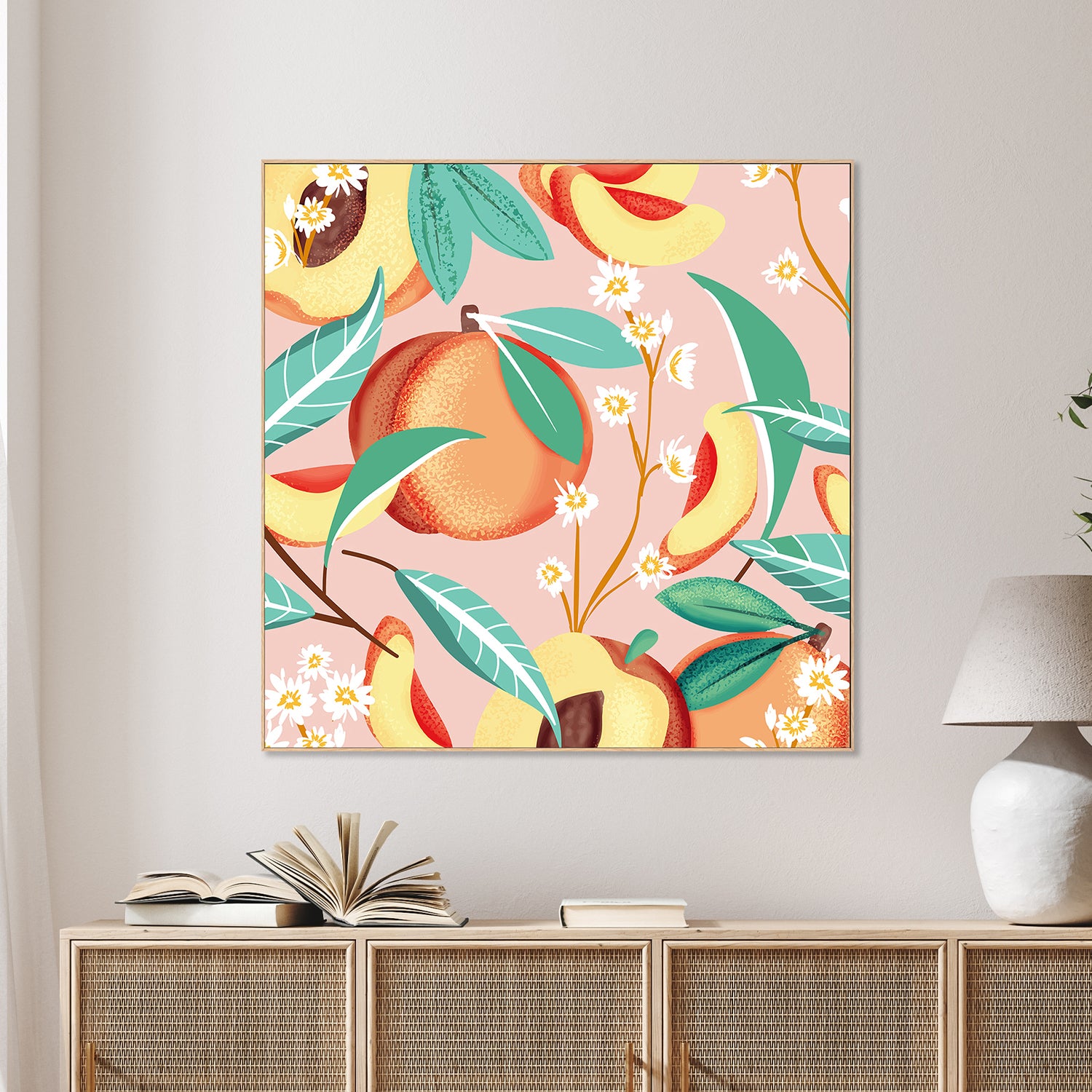 wall-art-print-canvas-poster-framed-Peach Season-7