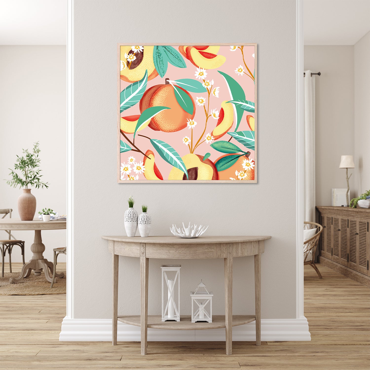 wall-art-print-canvas-poster-framed-Peach Season-9
