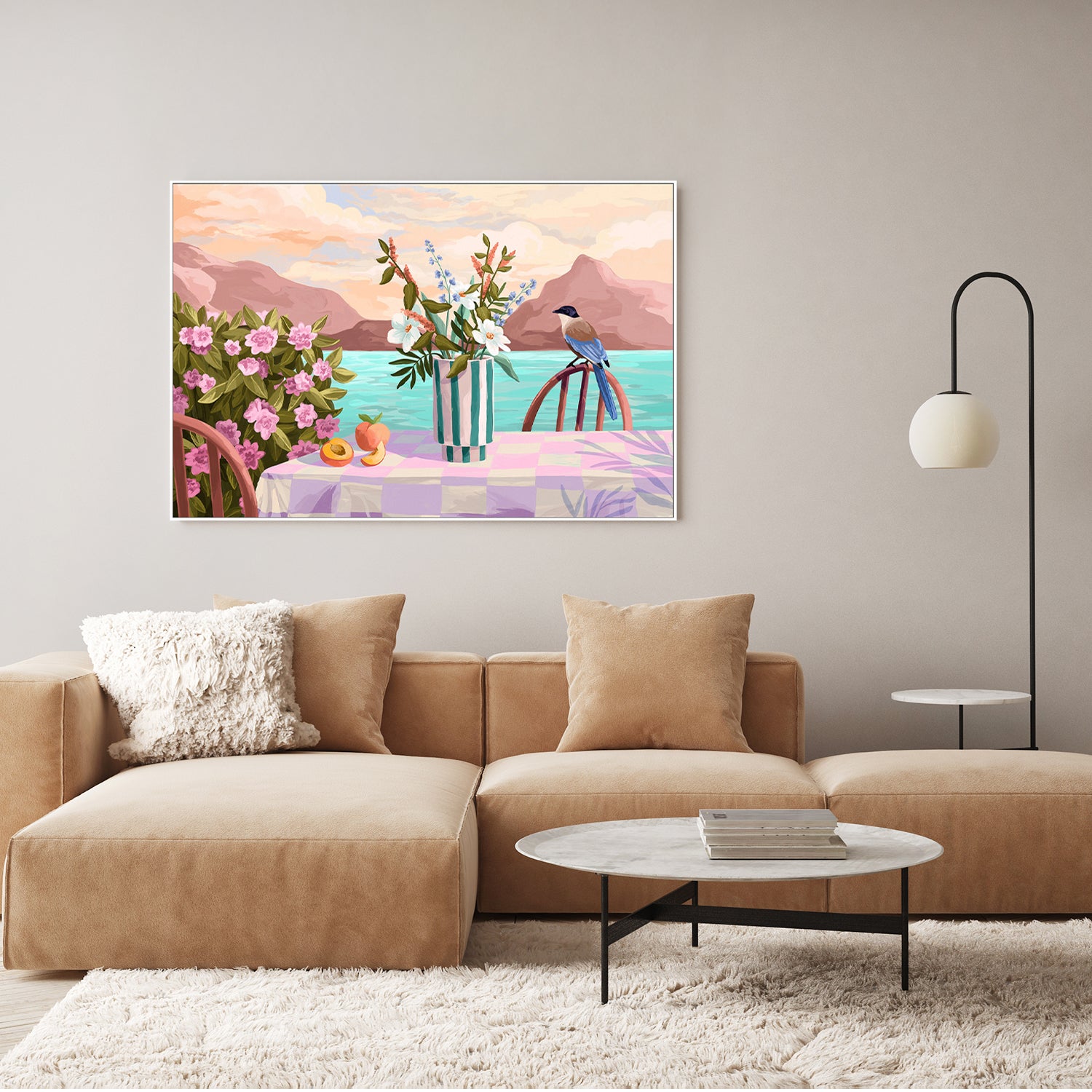 wall-art-print-canvas-poster-framed-Peachy Evenings-7