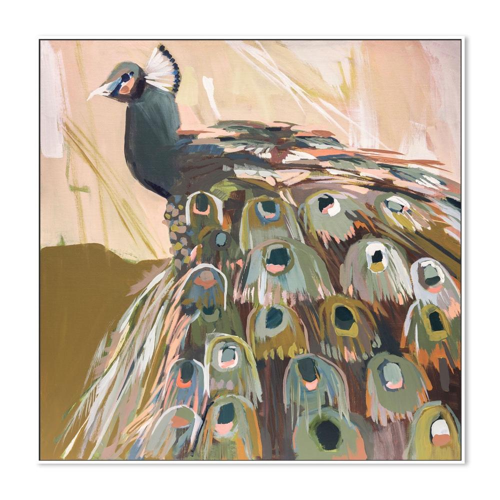 wall-art-print-canvas-poster-framed-Peacock Olive , By Jenny Westenhofer Art-5