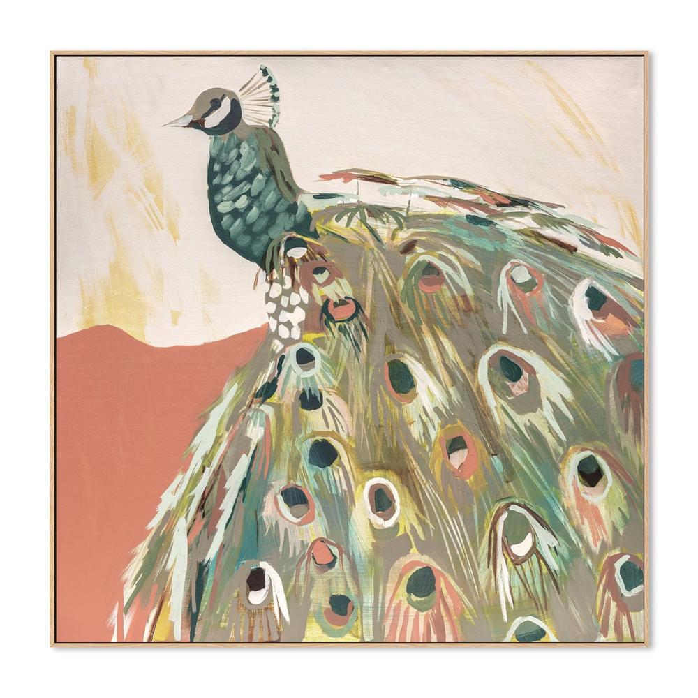 wall-art-print-canvas-poster-framed-Peacock Salmon , By Jenny Westenhofer Art-4