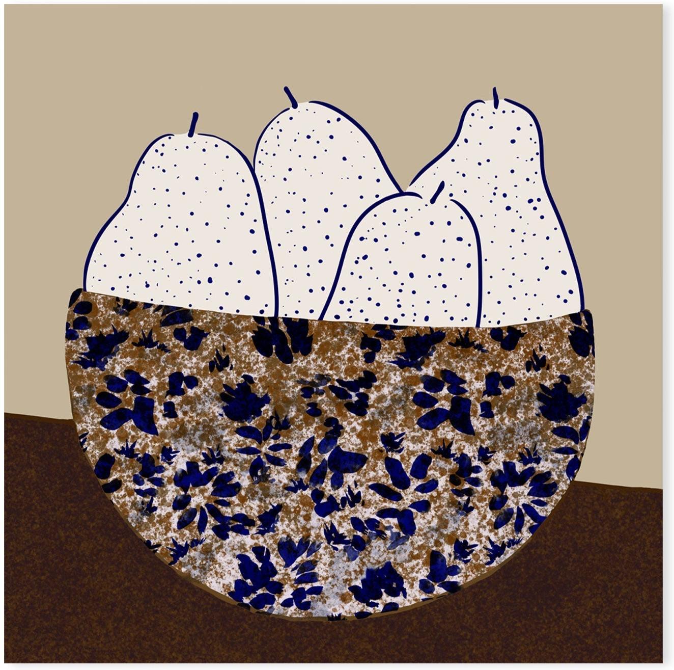 wall-art-print-canvas-poster-framed-Pear Bowl , By Danushka Abeygoda-GIOIA-WALL-ART