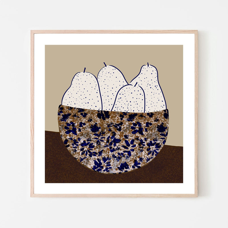 wall-art-print-canvas-poster-framed-Pear Bowl , By Danushka Abeygoda-GIOIA-WALL-ART