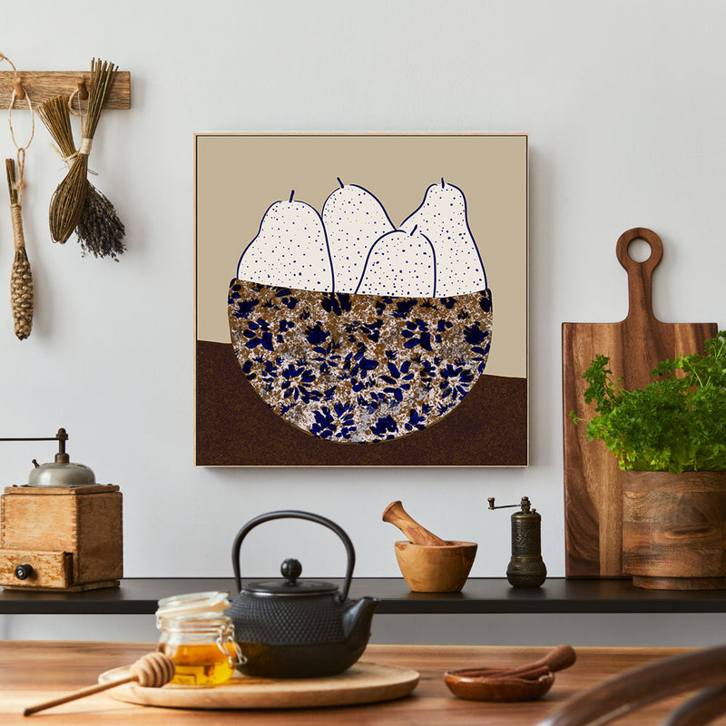 wall-art-print-canvas-poster-framed-Pear Bowl , By Danushka Abeygoda-GIOIA-WALL-ART