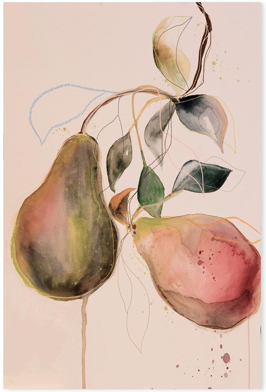 wall-art-print-canvas-poster-framed-Pear , By Leigh Viner-GIOIA-WALL-ART