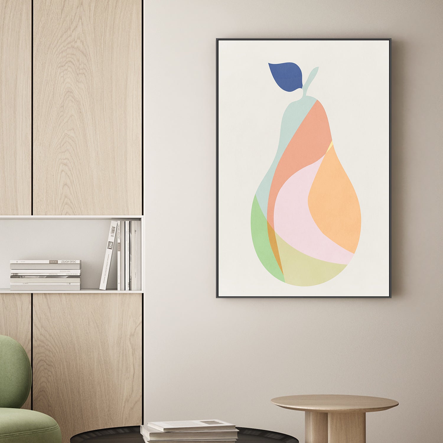 wall-art-print-canvas-poster-framed-Pear, Style A-2