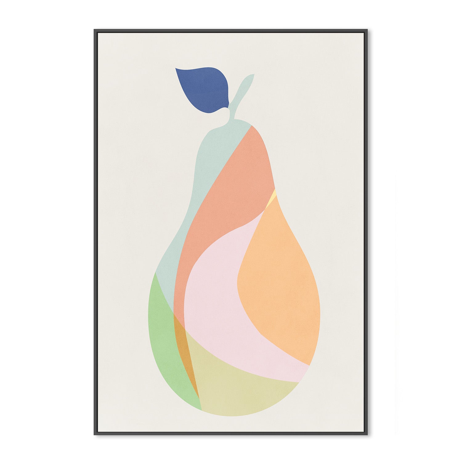 wall-art-print-canvas-poster-framed-Pear, Style A-3