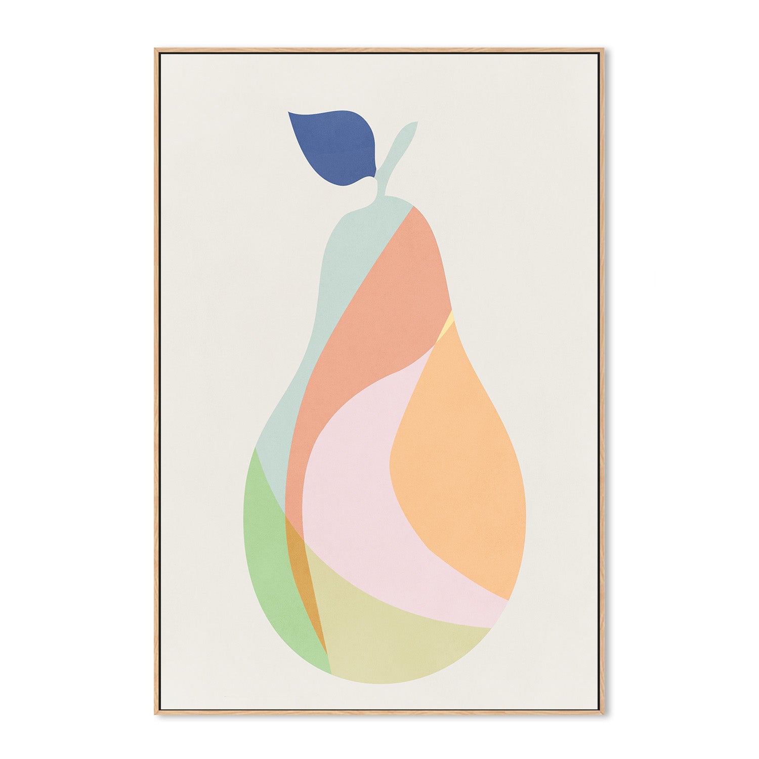 wall-art-print-canvas-poster-framed-Pear, Style A-4