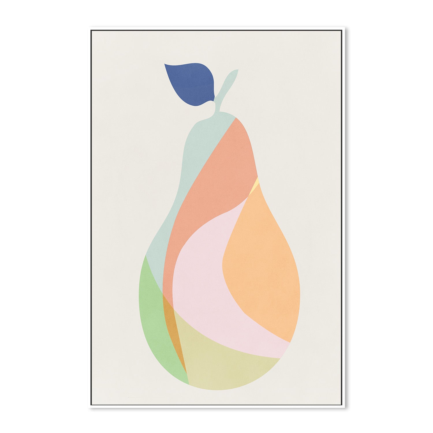 wall-art-print-canvas-poster-framed-Pear, Style A-5