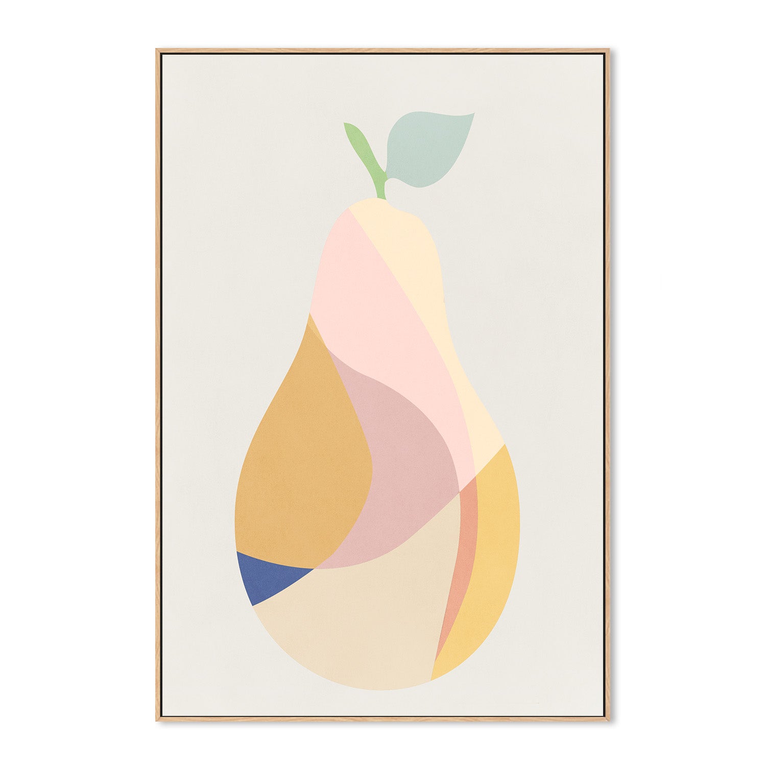 wall-art-print-canvas-poster-framed-Pear, Style B-4