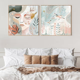 wall-art-print-canvas-poster-framed-Pearly Cove, Style A & B, Set Of 2 , By Bella Eve-2
