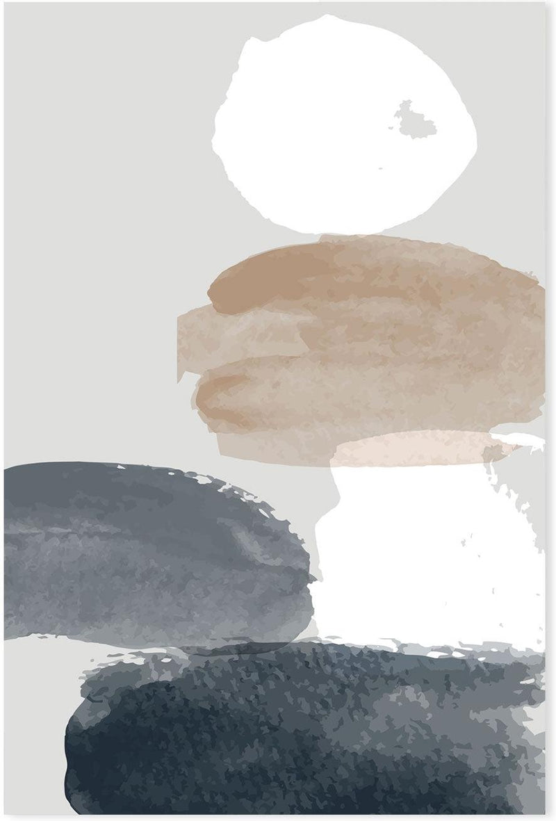 wall-art-print-canvas-poster-framed-Pebble Stack, Style B-GIOIA-WALL-ART