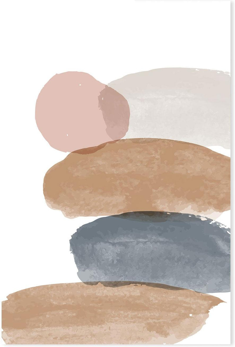 wall-art-print-canvas-poster-framed-Pebble Stack, Style C-GIOIA-WALL-ART