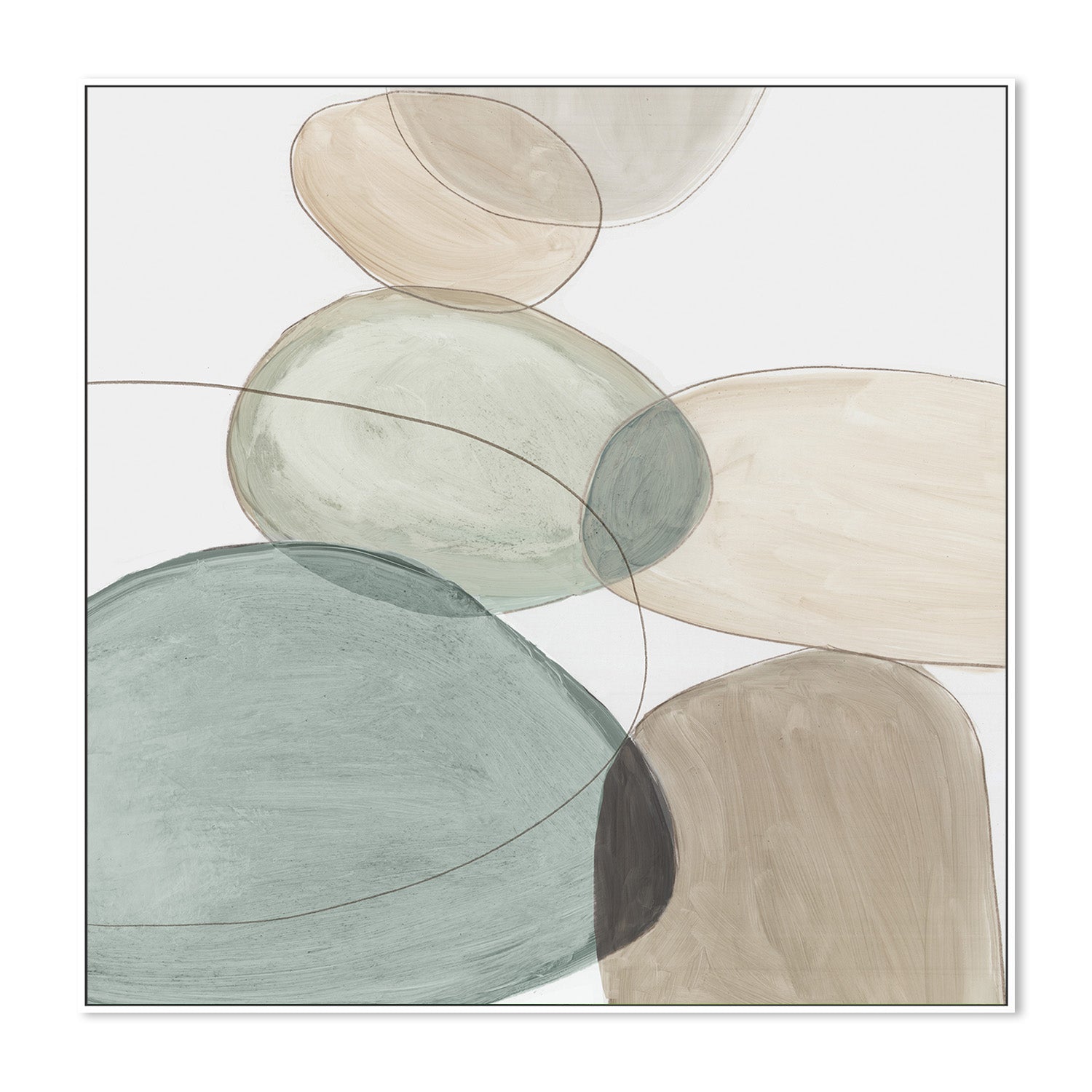 wall-art-print-canvas-poster-framed-Pebble Stones, Style A , By Tom Reeves-5